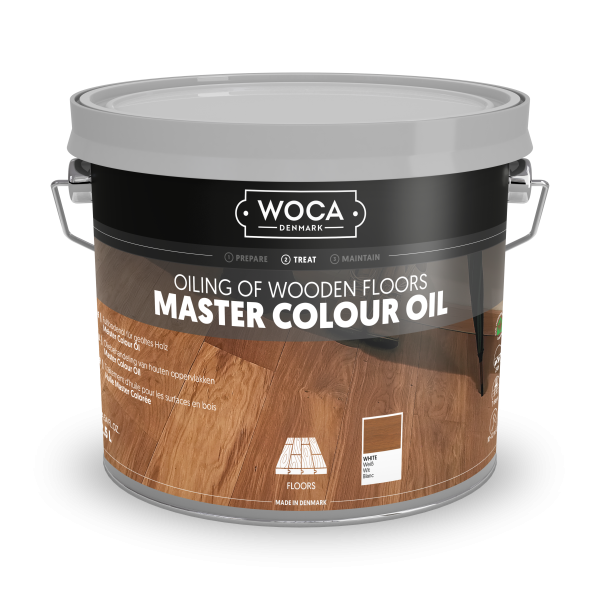 WOCA Master Colouröl weiß, 2,5 Liter